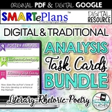 Literature, Rhetoric, and Poetry Digital Task Cards (Googl