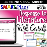Literature Analysis Task Cards (Digital & Print) - Distanc