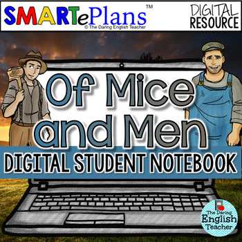 Preview of Of Mice and Men Digital Unit and Interactive Notebook - Distance Learning