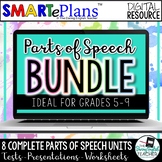 Digital Parts of Speech Unit Bundle - Distance Learning - 