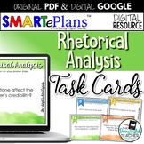 Rhetorical Analysis Task Cards (Digital & Print) Distance 