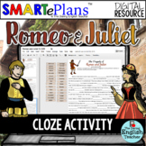 Digital Romeo and Juliet CLOZE Passages - Distance Learning