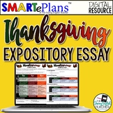 SMARTePlans Thanksgiving Writing for Google Drive