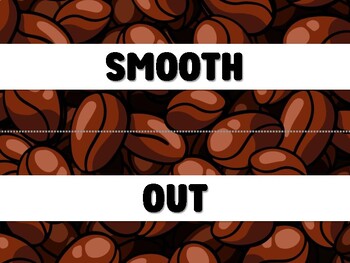 Preview of SMOOTH OUT YOUR DAY EVERY DAY! Coffee Bulletin Board Decor Kit