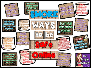 Preview of SMORE Ways to Be Safe Online Computer Bulletin Board