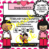 SNEAK PEEK February Kindergarten Digital Math Warm Up For 