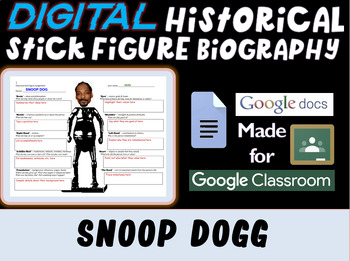 Preview of SNOOP DOGG - LEGENDS OF RAP AND HIP HOP - Digital Stick Figure Biography