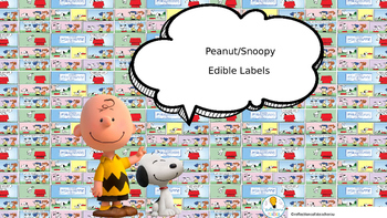 Preview of SNOOPY THEMED CLASSROOM LABELS (EDITABLE)