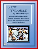 SNOW TREASURE Novel Study - Quick Quizzes and Activities
