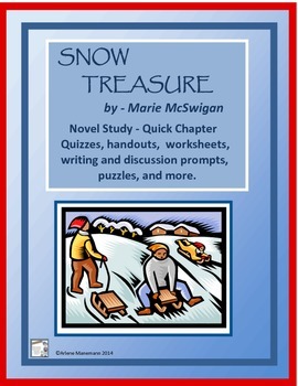Preview of SNOW TREASURE Novel Study - Quick Quizzes and Activities