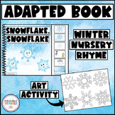 SNOWFLAKE SONG Adapted Book -  Winter Nursery Rhyme Velcro