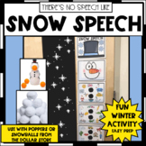 SNOWMAN BALL POPPERS SNOW BALLS POSTER ARTICULATION SPEECH