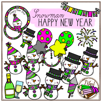 Preview of SNOWMAN - HAPPY NEW YEAR