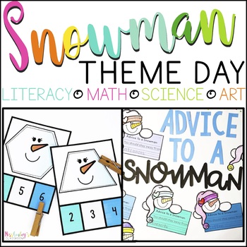 Preview of SNOWMAN Theme Day: Reading, Math, Science & Art