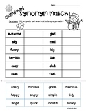 SNOWMAN / Winter Synonyms and Antonyms Cut and Paste Works