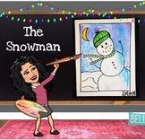 SNOWMAN art lesson, author Raymond Briggs, VIDEO demo edit