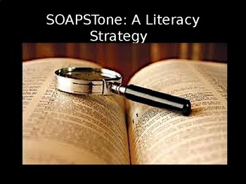 Preview of SOAPSTone Analysis Bundle