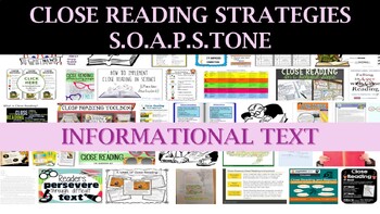 Preview of SOAPSTone Strategy for Analyzing Rhetoric and Informational Text!