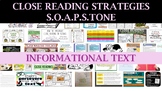 SOAPSTone Strategy for Analyzing Rhetoric and Informational Text!