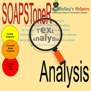 Preview of SOAPSToneR Text Analysis Organizer