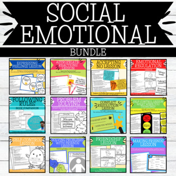 SOCIAL EMOTIONAL BUNDLE | SEL | Self Management, Awareness, Relationships