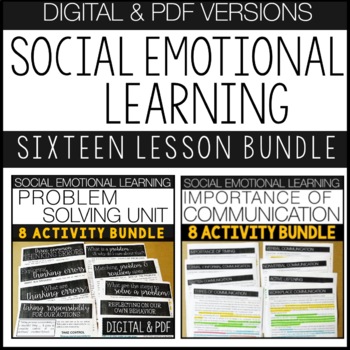 Preview of Social Emotional Learning Unit Bundle - middle and high school