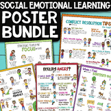 SOCIAL EMOTIONAL LEARNING POSTER BUNDLE: SEL Classroom & S