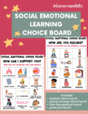 SOCIAL EMOTIONAL LEARNING (SEL) CHOICE BOARD