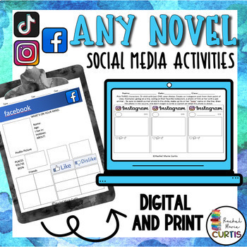 SOCIAL MEDIA Activities - ANY book - Extended Activities - Google Classroom