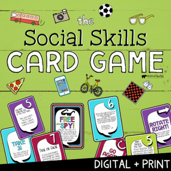 Preview of SOCIAL SKILLS: Print + Digital SEL Game | Social Emotional Distance Learning