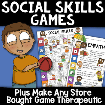 Preview of SOCIAL SKILLS Counseling Game: Conflict Resolution, I-Messages, Empathy, Friends