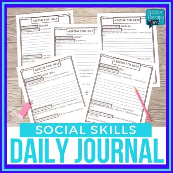 Preview of No Prep Social Skills Daily Journal