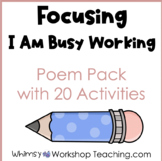 SOCIAL SKILLS Poem 17 - I Am Busy Working Focusing Skills 
