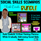 SOCIAL SKILLS TASK CARDS BUNDLE!: Culturally Responsive an