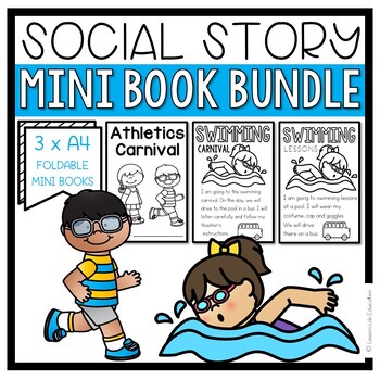 Preview of SOCIAL STORY BUNDLE | ATHLETICS CARNIVAL | SWIMMING CARNIVAL | SWIMMING LESSONS