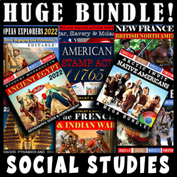 Preview of Fur Trade 8-in-1 BUNDLE! New France | French & Indian War | Arctic Inuit | Egypt