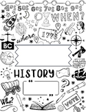 SOCIAL STUDIES Coloring Doodle Page | US HISTORY Coloring 