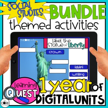Preview of SOCIAL STUDIES Digital Activities for 1st and 2nd grade