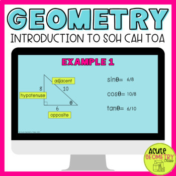 Preview of SOH CAH TOA Right Triangle Trig Introduction - Trig Ratios Activity for Google