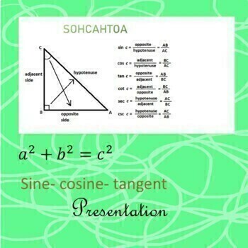 Preview of SOHCAHTOA Trigonometric Ratios | Google Slides