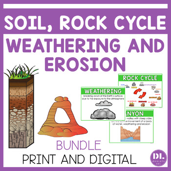 Preview of Soil, Rock Cycle, Weathering, Erosion and Landforms