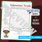 SOJOURNER TRUTH Word Search Puzzle Activity Vocabulary Wor