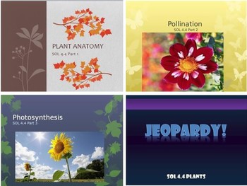 Preview of SOL 4.4 All About Plants PowerPoints Bundle