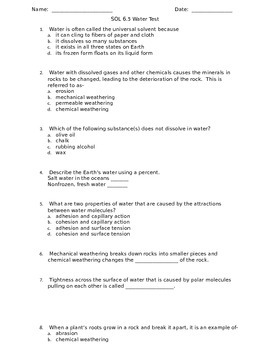 Preview of SOL 6.5 Water Test