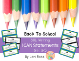 SOL I Can Statements {Writing} Gr. 3-5