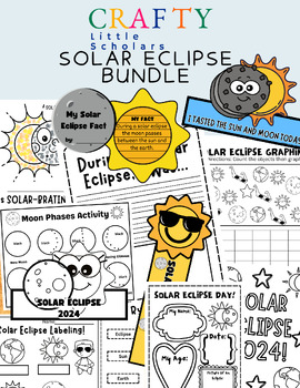 Preview of SOLAR ECLIPSE 2024 ACTIVITIES, CRAFTS, TASTE TESTING, TREAT TAGS, AND MORE