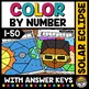 SOLAR ECLIPSE 2024 KINDERGARTEN MATH ACTIVITY COLOR BY NUMBER ...