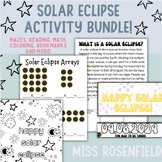 SOLAR ECLIPSE BUNDLE | No Prep! Perfect for Eclipse 2024 |