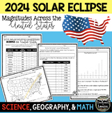 2024 SOLAR ECLIPSE MAGNITUDES ACROSS UNITED STATES - STATE