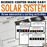 Solar System Science Center and Sorting Activity